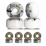 Roda Para Skate Black Sheep 51mm Branca Dureza 90a Com Rolamentos ABEC 5