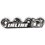 Roda Patins Inline Roller Owl Sports 70mm 80a -Preto-