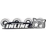Roda Patins Inline Roller Street Owl Sports 60mm 80a -Branco-