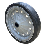 Roda Pneu Maciço Carrinho De Carga Eixo 1 Polegada Reforçado