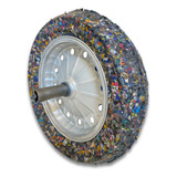 Roda Pneu Maciço Force Eixo Carrinho De Mão 150kg 3 25x8