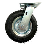 Roda Pneumatica 8x2 Giratória Carrinho Reforçada Altura 25cm