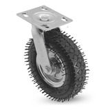 Roda Pneumatica 8x2 Giratória Carrinho Reforçada Altura 25cm