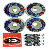 Roda Rodinha Skate 55 Mm Abec 9 Espaçadores Profissional