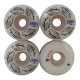 Roda Skate Faith 51 Há 55 Mm 100a Importada Porcas De Roda