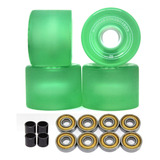 Roda Skate Long Silicone Gel Hd 70mm 78a Rolamento Abec