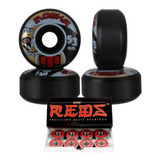 Roda Skate Moska 53mm 53d Street Preta Redbones Original 8