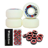 Roda Skate Next 52mm 101a Com Rolamento Black Sheep Black