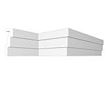 Roda Teto Up233 Perfil De Poliestireno Homestar Branca