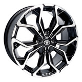 Roda Toyota Yaris Preto Aro 15 4x100 M16 jogo Bicos