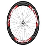Roda Traseira 26 Vzan Vmaxx Cubo Rolamento F- Disco Pneu-Preto Vermelho