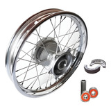 Roda Traseira Raiada 4mm Bros 125 150 160 Lona Rolamento