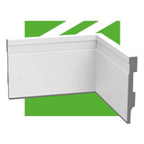 Rodapé De Poliestireno Meu Rodapé Kit 36 Metros 10cm Branco