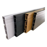 Rodapé De Pvc 10cm Kit 7 Barras 2m Total 14 Metros