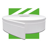 Rodapé Flexível Autocolante Com Passa Fio 10cm 5 M   Rp16