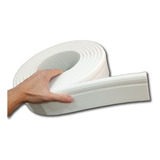 Rodapé Moldura Autocolante Eva Flexível 8cm 5 Metros