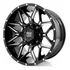 Rodas 20 Dodge Ram 8x165 Off Road Tala 10 Ram 2500 Ram 3500 Cor Preto