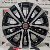 Rodas 2022 Fiat Toro Ranch Aro 16 5x110 jogo Bicos Sensor Cor Preto Com Diamantado