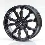 Rodas Aro 15 4x100 Renault Sandero Clio Logan Rs Bicos Cor Preto Piano