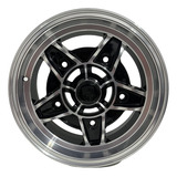 Rodas Aro 15 5x205 Castelinho Kombi Fusca Brw 1870 4 Rodas Cor Preta Diamantado