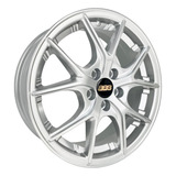 Rodas Aro 16 5x100 Bbs Polo Fox Virtus Nivus M28 4 Rodas Cor Hiper Prata 5x100