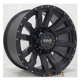 Rodas Aro 18 Dodge Ram Off Road 8x165 Zeus Zwat2 Jogo Cor Preto