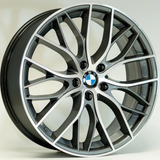 Rodas Bmw Aro 20 5x120 jogo Bicos Cor Grafite Diamantado