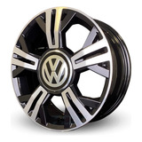 Rodas Brw Volkswagen Up Tsi Aro 15 4x100 jogo bicos Cor Preto Com Diamantado