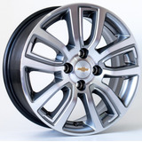 Rodas Chevrolet Onix Activ Aro 15 4x100 jogo Bicos Cor Grafite Diamantado