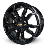 Rodas Chevrolet Onix Turbo Aro 16 4x100 jogo bicos Cor Preto brilhante