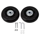 Rodas De Reposição Para Bagagem Rodas De Reposição Para Mala De Viagem Rodas Giratórias De Borracha Rolamentos Kits De Reparo Conjunto De 2 Rodas 80x24mm 530