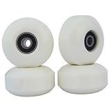 Rodas De Skate Freedare Com Rolamentos 52 Mm Street Wheels Skateboard Tricks Conjunto Com 4 Branco 52mm