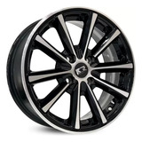 Rodas Esportivas Hyundai Hb20 Aro 17 4x100 jogo Bicos Cor Preto Com Diamantado