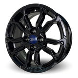 Rodas Ford Ka Fiesta Aro 14 4x108 jogo S271 Bicos Cor Preta