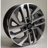 Rodas Hyundai Hb20 2020 Aro 14 jogo Bicos Cor Grafite Com Diamantado