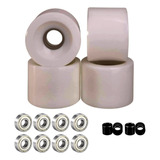 Rodas Longboard 70mm 78a Amarelada   Rolamentos Abec 5