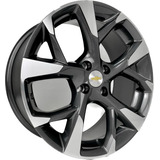 Rodas Nova Montana Aro 15 Onix Celta jogo bicos S47 Cor Grafite Com Diamantado