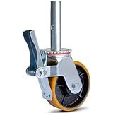 Rodas Para Andaimes Tubular Com Trava Em PU 6x2 350 Kg