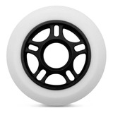 Rodas Patins Inline Roller 80mm 82a Creme Importada Branca