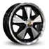 Rodas Raw Classics Fuchs Fusca Aro 15 5x130 (jogo) + Bicos Cor Preta Diamantada
