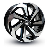 Rodas Tarantula Aro 14 Volkswagen Voyage Gol Up   Bicos Cor Preto Diamantado 4x100