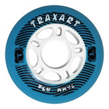 Rodas Traxart Inline Fitness 76mm 83a Azul 4 Rodas