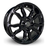 Rodas Volkswagen Gol Up Aro 15 4x100 jogo S271 Bicos Cor Preta