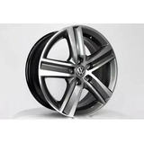 Rodas Vw Fox Highline Aro 15 5x100 jogo bicos Cor Grafite Diamantado