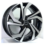 Rodas Vw Gol Voyage Saveiro S277 Aro 15 4x100 jogo Bicos Cor Preto Com Diamantado