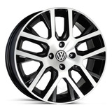 Rodas Vw Saveiro Cross R45 Aro 15 4x100 jogo bicos Cor Preto Diamantado