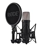 Rode Microfone Condensador NT1 5  Geração Com Suporte SM6 E Filtro Pop   Preto