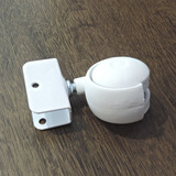 Rodinha Rodizio Para Moveis Americano Branco Chapa U 38mm