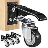Rodinhas Para Moveis Pesados 4 Peças Capacidade De Carga De 200kg Giro De 360 Graus Rodízios De Bancada De Trabalho Rodinhas Para Moveis Rodizio Para Move Rodas Retráteis