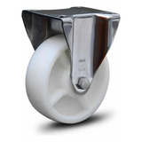 Rodízio Inox 5x2 Base Fixa Reboque Encalhe Carreta Lancha